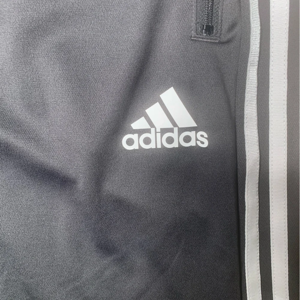 Sz Small Adidas Gray Athletic Shorts with Three Stripes
